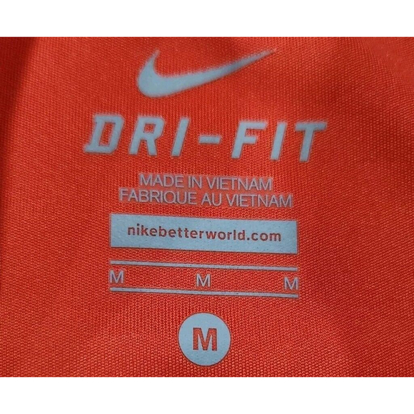 Nike DRI-FIT Mens Shirt Medium Long Sleeves Graphic Logo Activewear Multicolor - Picture 4 of 8